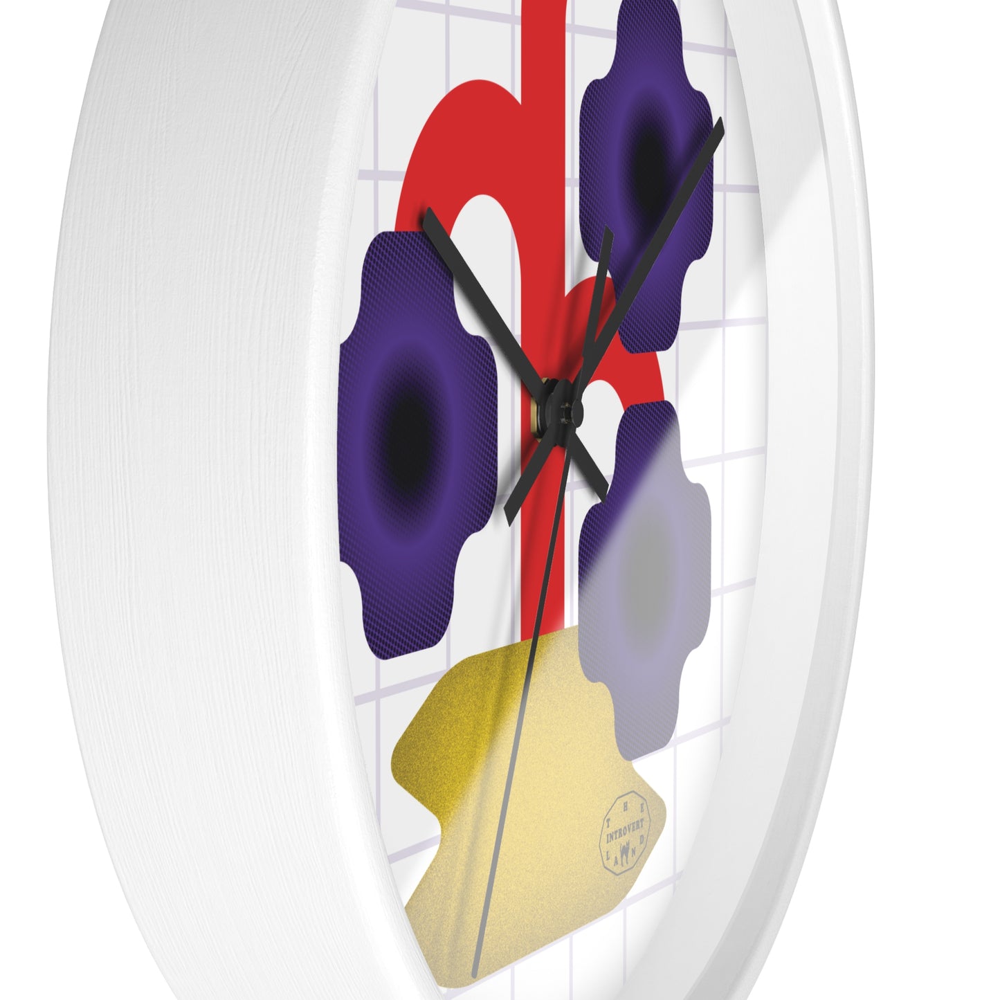 African Violet — Wall Clock