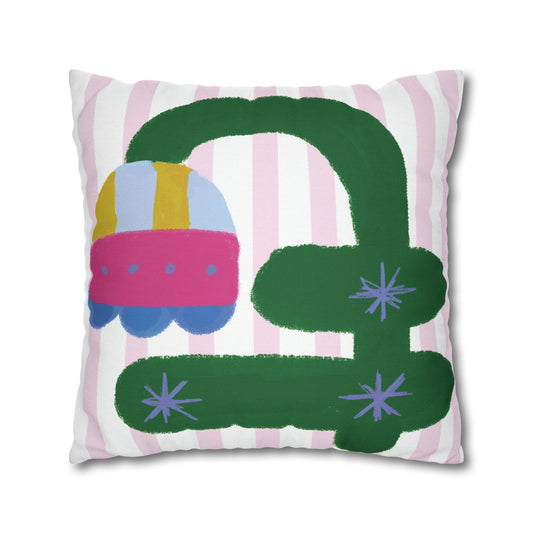 Bloom Days No. 1 — Gentle Bloom Square Pillowcase