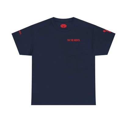 Tax The Agents (Critical Red) — Unisex Heavy Cotton Tee