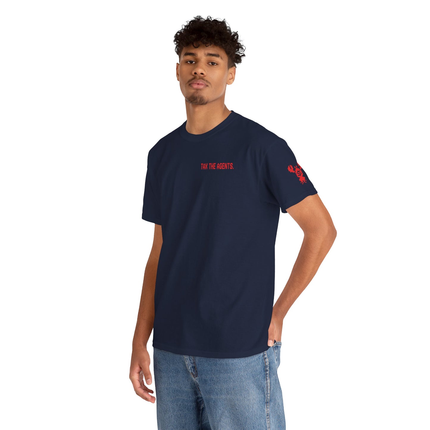 Tax The Agents (Critical Red) — Unisex Heavy Cotton Tee