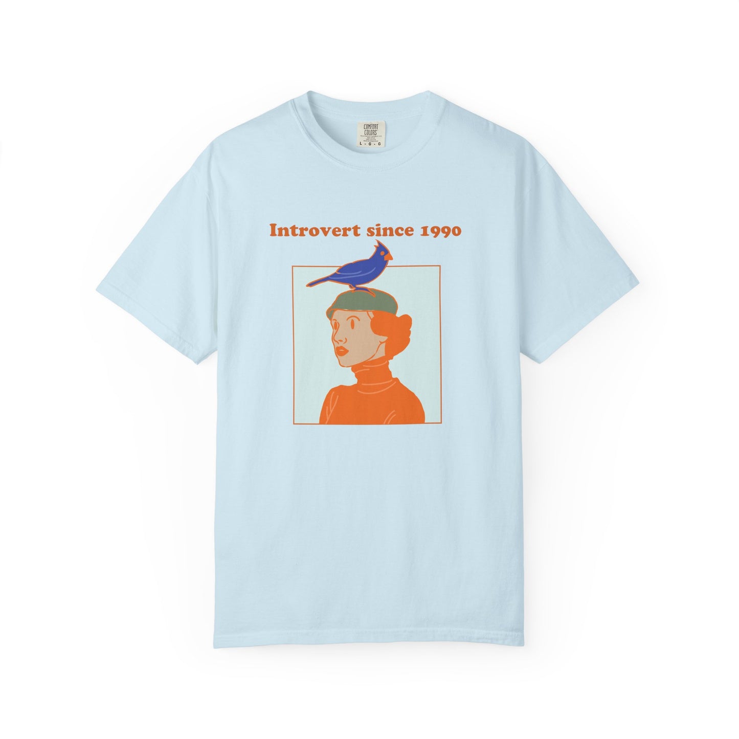 Introvert Since [Birth Year] – BIRD Nr. 1 – Personalized Retro Graphic T-Shirt | Unisex Garment-Dyed Tee