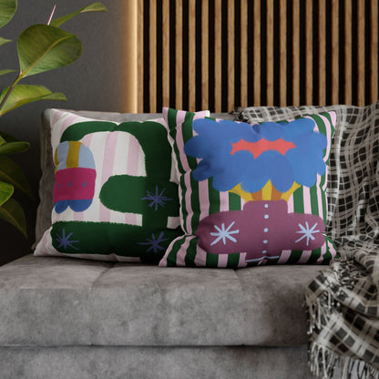 Bloom Days No. 1 — Gentle Bloom Square Pillowcase