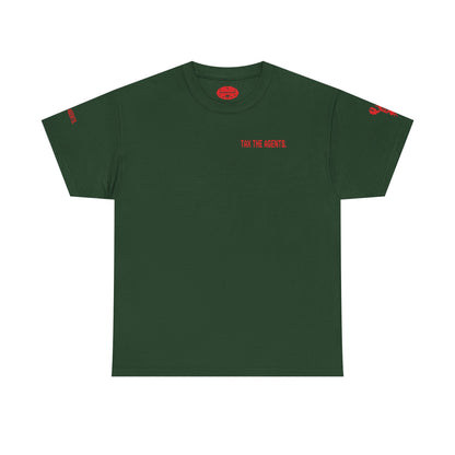 Tax The Agents (Critical Red) — Unisex Heavy Cotton Tee
