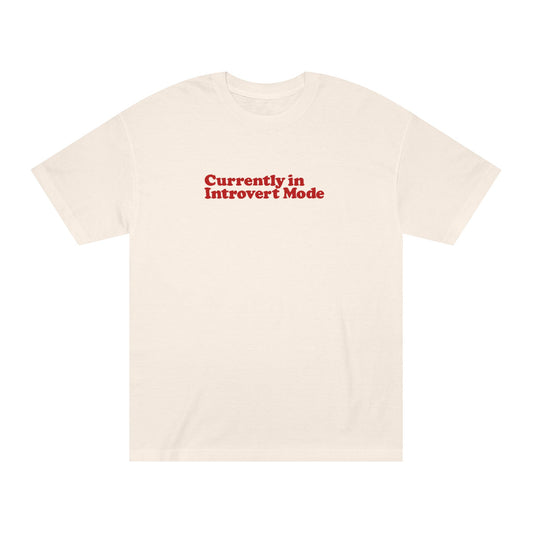 Currently in Introvert Mode Shirt – Minimalist Introvert Graphic Tee