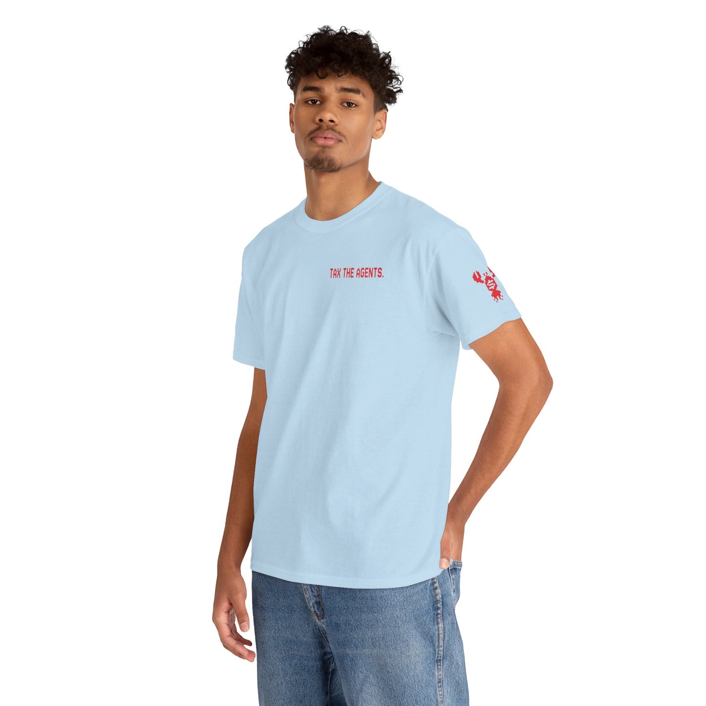 Tax The Agents (Critical Red) — Unisex Heavy Cotton Tee