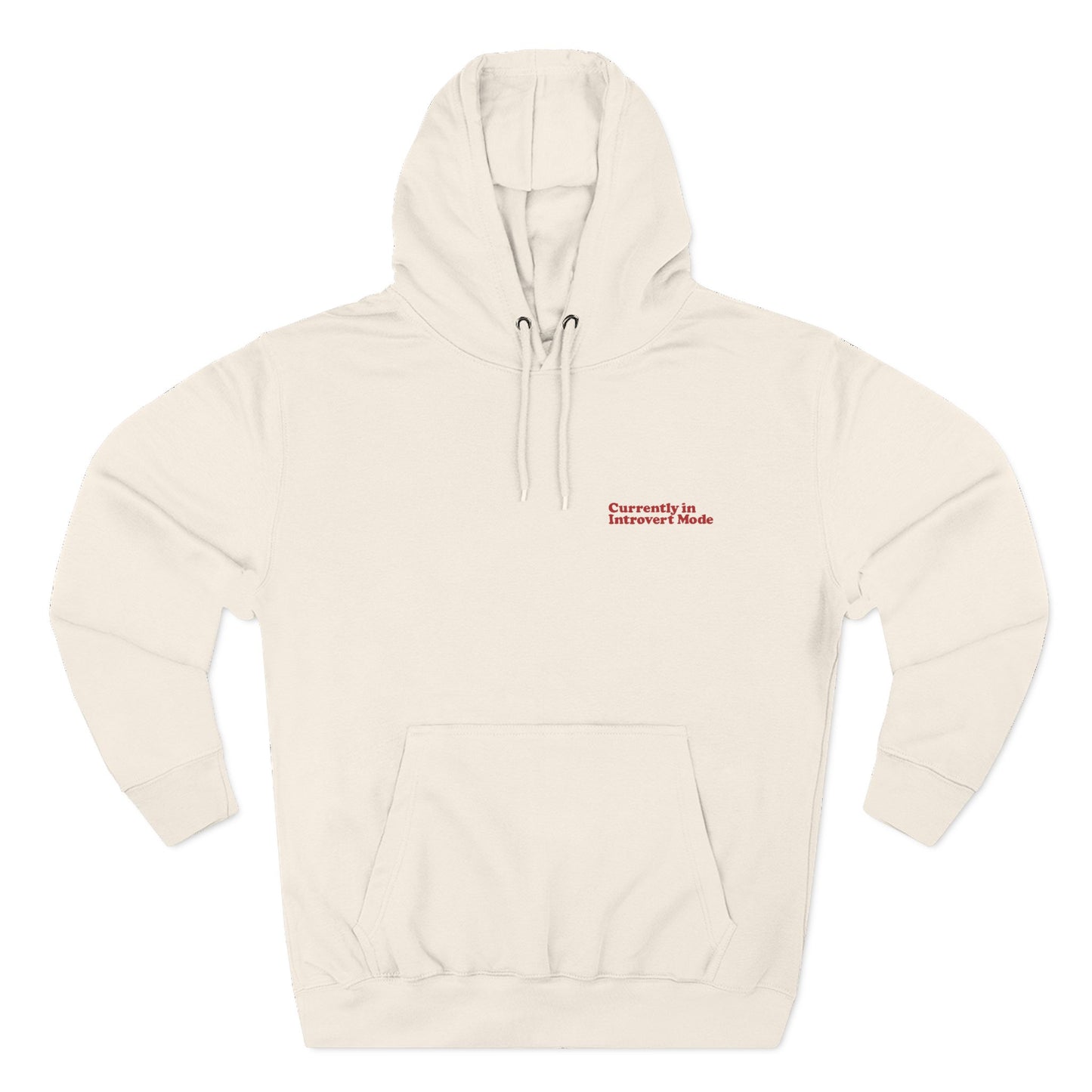 Introvert Mode On Hoodie (Recharge) – Cozy Fleece Graphic Sweatshirt for Introverts
