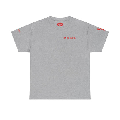 Tax The Agents (Critical Red) — Unisex Heavy Cotton Tee