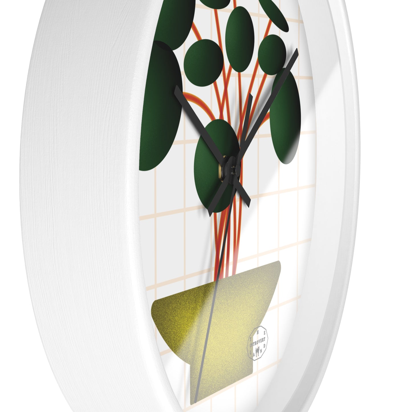 Pilea Plant — Wall Clock