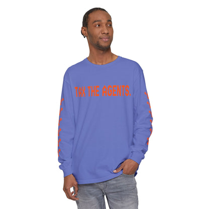 Tax The Agents (Alert Orange) — Long Sleeve Tee