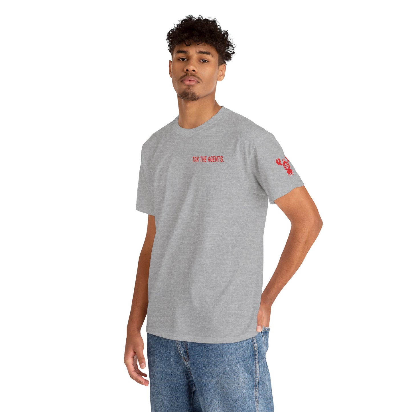Tax The Agents (Critical Red) — Unisex Heavy Cotton Tee