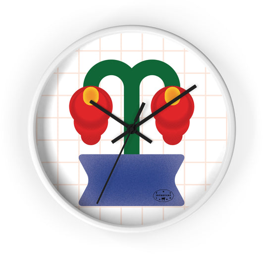 Flamingo Flower — Wall Clock
