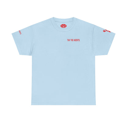 Tax The Agents (Critical Red) — Unisex Heavy Cotton Tee