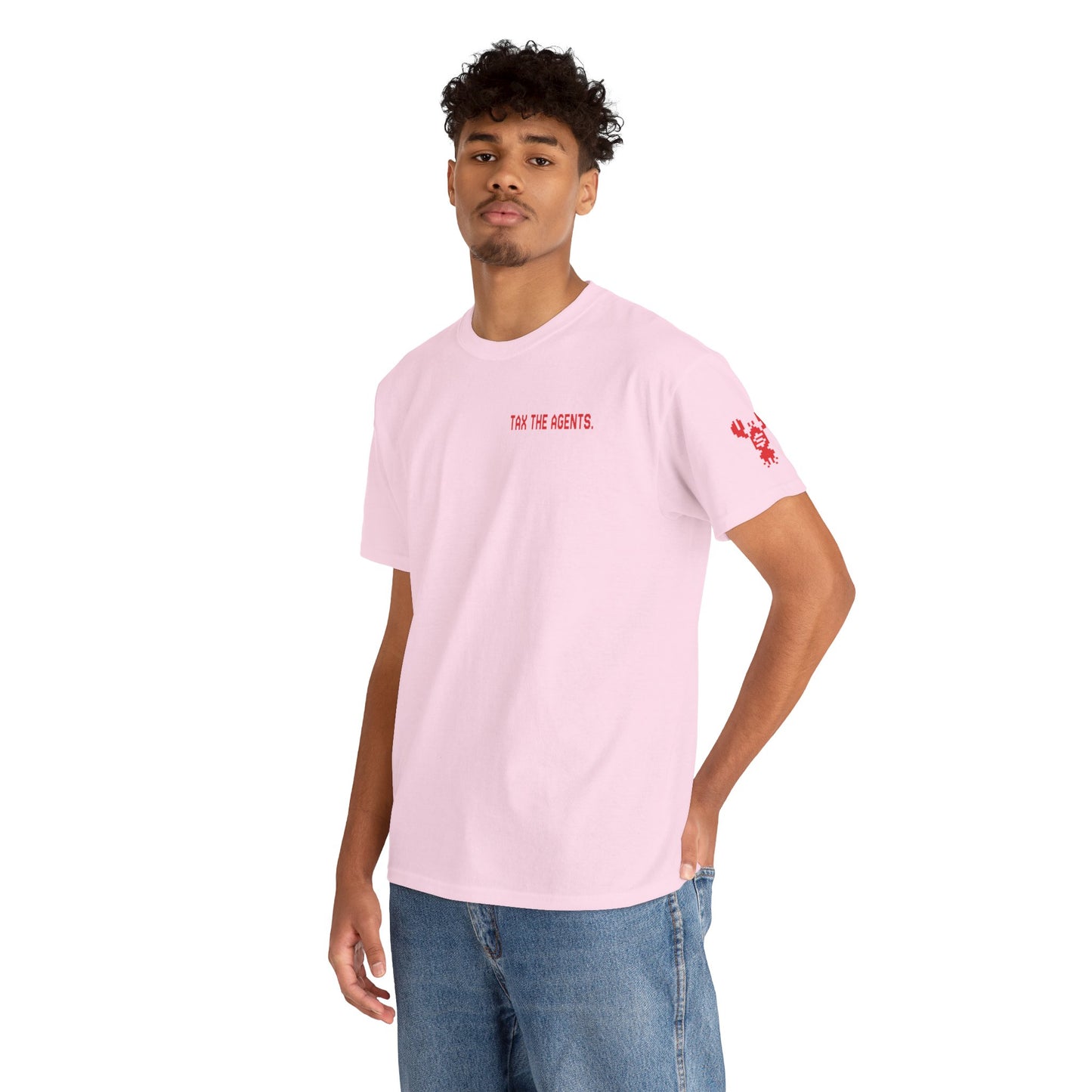 Tax The Agents (Critical Red) — Unisex Heavy Cotton Tee