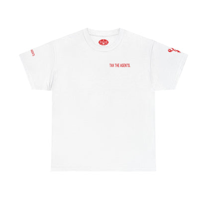 Tax The Agents (Critical Red) — Unisex Heavy Cotton Tee